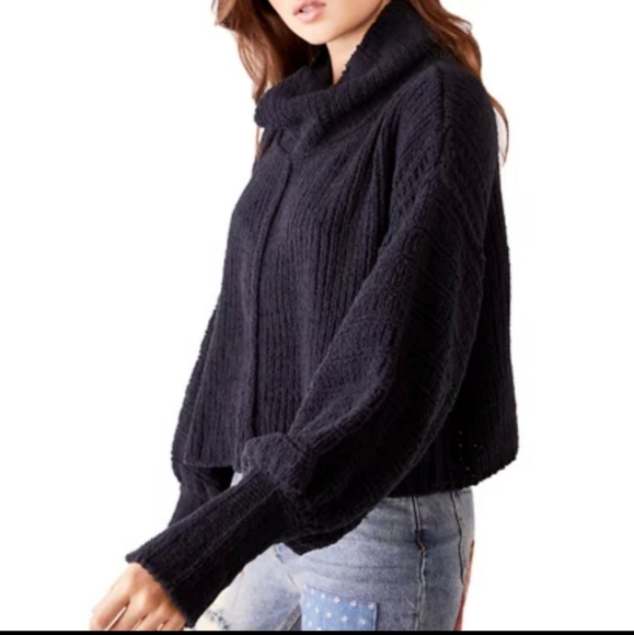 FREE PEOPLE Black Be Yours Sweater - Picture 3 of 5